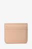 Balenciaga Beige Leather Logo Printed Bi-fold Compact Wallet