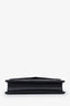 Saint Laurent Black Grained Leather Wallet On Chain