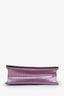 Christian Dior Purple Metallic Cannage Leather Diorama Shoulder Bag GHW