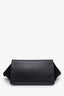 Sac à main Celine Trapeze moyen en cuir noir et cuir de poney marron