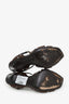 Saint Laurent Brown Calfskin Crocodile Embossed Tribute 105 Sandals Size 40