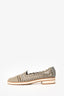 Stuart Weitzman Grey Raffia Loafers Size 38