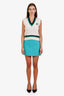 Gucci Blue Wool Mini Skirt Size 38
