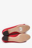 Salvatore Ferragamo Red Satin Crystal Embellished Vera Kitten Heels Size 7
