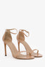 Stuart Weitzman Nude Patent Leather Strappy Heels Size 12