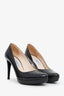 Prada Black Patent Leather Platform Pumps Size 36