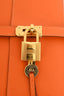 Hermès 2008 Orange Swift Leather Secret Notebook