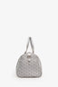Goyard 2007 Silver Goyardine Croisiere 35 Boston Bag