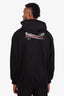 Balenciaga Black Cotton Logo Print Hoodie Size XL Mens