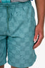 Louis Vuitton FW24 Blue Green Checkerboard Shorts Size XL Mens