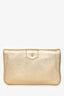 Louis Vuitton Gold Leather Sofia Coppola Clutch with Mirror