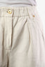 Brunello Cucinelli White 'The Loose Wide' Jeans Size 0