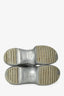 Baskets Louis Vuitton Archlight en toile argentée/blanche, pointure 37