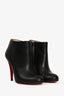 Christian Louboutin Black Leather Belle 100 Ankle Boots Size 39