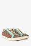 Gucci White/Sky Blue GG Supreme Ace Sneakers Size 38