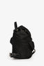 Prada Black Nylon Logo Back Pack