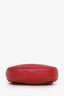 Gucci Red Chevron Leather Marmont Belt Bag