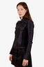 Proenza Schouler Black Silk Zip-Up Jacket Size 6