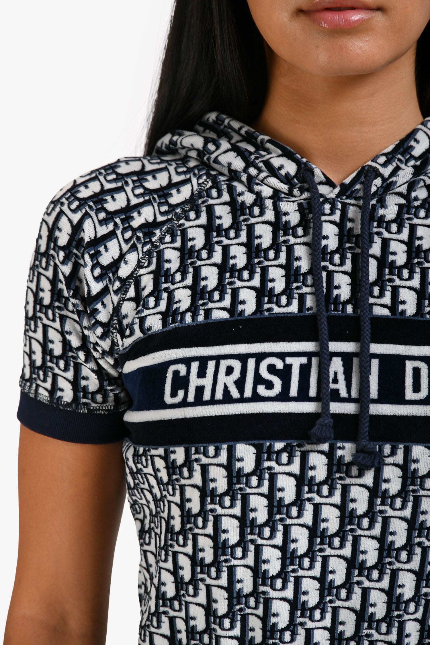 dior short hooded dress CHRISTIAN DIOR 'DIORIVIERA' HOODED SHORT DRESS