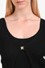 Maje Black Rib Knit Cardigan Top Set Size 1