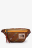 Gucci x North Face Brown Nylon Equestrian Print Belt Bag