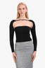 Jacquemus Black Knit Long Sleeve Cut Out Top Size S