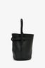 Celine Black Grained Leather Nano Bucket Bag