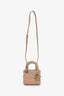 Christian Dior 2022 Blush Cannage Lambskin Micro Lady Dior Bag