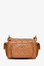 Pre-loved Chanel™ 2022+ Caramel Calfskin Leather Camera Case Crossbody Bag