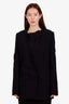 Haider Ackermann Black Wool V-Neck Blazer Size 36