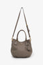 Prada Grey Leather Vitello Daino Shoulder Bag with Strap