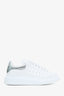 Alexander McQueen White/Silver Oversized Sneakers Size 38.5