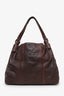 Bottega Veneta Brown Textured Leather Karung Shoulder Bag