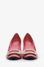 Roger Vivier Pink Satin Crystal Buckle 'Trompette' Heels Size 37.5