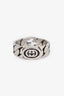 Gucci Sterling Silver Interlocking Chain Link GG Ring