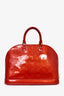 Louis Vuitton 2010 Cherry Red Vernis Leather Alma GM Bag