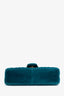 Gucci Teal Velvet GG Marmont Shoulder Bag