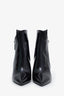 Saint Laurent Black Patent Leather Ankle Boots Size 38.5