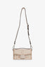 Fendi Beige Calfskin 'Sac En Cuir Convertible' Trunk Baguette