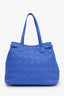 Christian Dior Blue Canvas Cannage Panarea Tote Bag