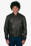 Gucci Brown Leather Jacket Size 52 Mens