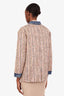 Sandro Multicolour Tweed Button Up Jacket Size 38