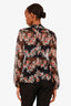 Dolce & Gabbana Black Floral Silk Blouse Size 42