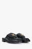 Pre-loved Chanel™ 2025 Black Quilted Lambskin Mules Size 38