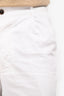 Officine Générale White Cotton Luigi Pants Size 50 Men's