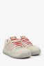 Gucci Beige/Pink GG Leather-trimmed Canvas Screener Sneaker Size 36