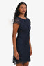 Alice + Olivia Navy Lace Cap Sleeve Mini Dress Size 34