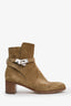 Hermès Brown Suede Frenchie 50 Ankle Boots Size 37