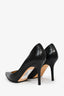 Jimmy Choo Black Croc Embossed Leather Heels Size 38