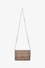 Christian Dior Taupe Lambskin Cannage My Dior Daily Pouch Crossbody Bag
